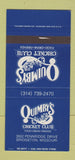 Matchbook Cover - Quimby's Cricket Club Bridgeton MO 30 Strike