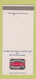 Matchbook Cover - Robert Stephens Machinery Machine Tool ST Louis MO 30 Strike