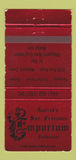 Matchbook Cover - Axelrod's San Francisco Emporium Westport CT WORN 30 Strike