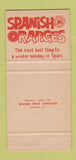 Matchbook Cover - Spanish Orange Fruit Syndicate London UK 30 Strike