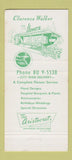 Matchbook Cover - Clarence Walker Flowers Portland OR 30 Strike