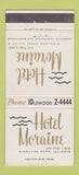 Matchbook Cover - Shotel Moraine Highland Park IL 30 Strike
