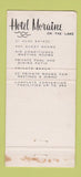Matchbook Cover - Shotel Moraine Highland Park IL 30 Strike
