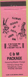 Matchbook Cover - C and M Liquor Store Naugatuck CT