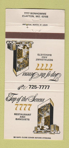 Matchbook Cover - Top of the Sevens Restaurant Clayton MO WEAR 30 Strike
