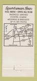 Matchbook Cover - Sportsman Restaurant Blakeslee PA Motel 30 Strike
