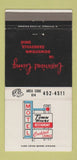Matchbook Cover - Town House Motel Zanesville OH 30 Strike