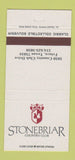 Matchbook Cover - Stonebriar Country Club Frisco TX 30 Strike