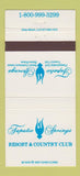 Matchbook Cover - Tapatio Springs Resort San Antonio Boerne TX 30 Strike