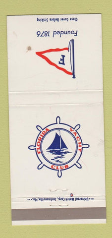 Matchbook Cover - Florida Yacht Club Jacksonville? WEAR 30 Strike