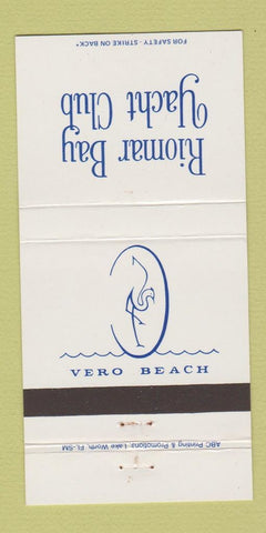 Matchbook Cover - Riomar Bay Yacht Club Verno Beach FL 30 Strike