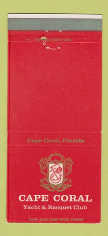 Matchbook Cover - Cape Coral Yacht and Racquet Club FL 30 Strike
