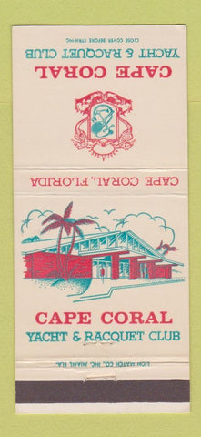 Matchbook Cover - Cape Coral Yacht and Racquet Club FL 30 Strike