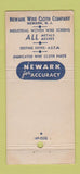 Matchbook Cover - Newark Wire Cloth Company NJ WEAR 30 Stick