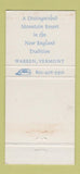 Matchbook Cover - Sugarbush Inn Warren VT 30 Strike