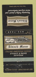Matchbook Cover - Aldino's Manor Italian Wilkes Barre PA WEAR 30 Strike