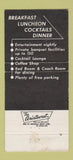 Matchbook Cover - Aldino's Manor Italian Wilkes Barre PA WEAR 30 Strike