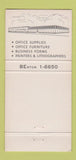 Matchbook Cover - Schooley Kansas City MO Office Furniture Supply 30 Strike