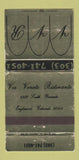 Matchbook Cover - Via Veneto Ristorante Englewood Colorado WORN 30 Strike