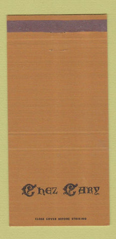 Matchbook Cover - Chez Cary Orange CA 30 Strike