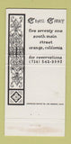 Matchbook Cover - Chez Cary Orange CA 30 Strike