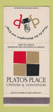 Matchbook Cover - Plato's Place Chicago IL restaurant 30 Strike