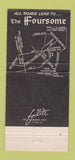 Matchbook Cover - Foursome Steak Pub Brooklyn NY 30 Strike