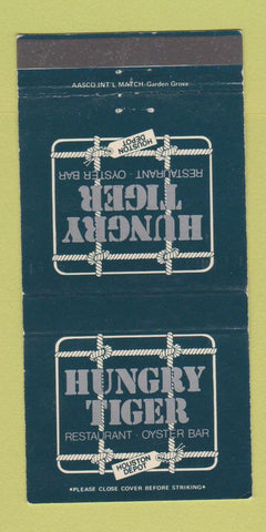 Matchbook Cover - Hungry Tiger Restaurant Houston Depot TX 30 Strike