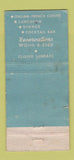 Matchbook Cover - Teddy's New York City POOR 30 Stick