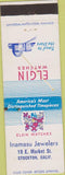 Matchbook Cover - Elgin Watchers Inamasu Jewelers Stockton CA