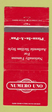 Matchbook Cover - Numero Uno Pizza WEAR 30 Strike