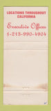 Matchbook Cover - Numero Uno Pizza WEAR 30 Strike
