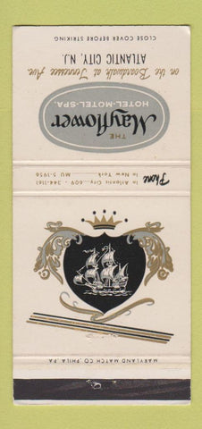 Matchbook Cover - Mayflower Hotel Atlantic City NJ 30 Strike