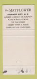 Matchbook Cover - Mayflower Hotel Atlantic City NJ 30 Strike