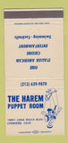 Matchbook Cover - The Harem Puppet Room Lynwood CA Pinocchio Italian 30 Strike