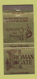 Matchbook Cover - Roman Gate Royal Oak MI Italian 30 Strike