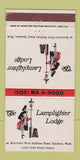 Matchbook Cover - The Lamplighter Lodge Spokane WA 30 Strike