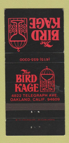 Matchbook Cover - The Bird Kage Oakland CA 30 Strike
