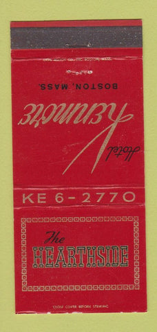 Matchbook Cover - The Hearthstone Hotel Kenmore Boston MA 30 Strike