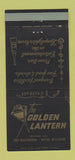 Matchbook Cover - The Golden Lantern Racine WI 30 Strike