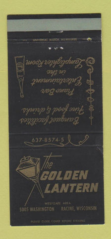 Matchbook Cover - The Golden Lantern Racine WI 30 Strike