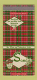 Matchbook Cover - Sandy's Gifts Store Milwaukee? 30 Strike