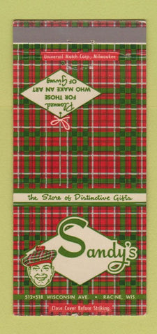 Matchbook Cover - Sandy's Gifts Store Milwaukee? 30 Strike