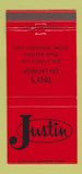 Matchbook Cover - Tiny's Justin Boots Racine WI 30 Strike