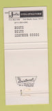 Matchbook Cover - Tiny's Justin Boots Racine WI 30 Strike