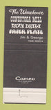 Matchbook Cover - The Warehouse Manayunk PA Philadelphia 30 Strike