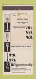 Matchbook Cover - Apprenticeship San Diego CA WORN 30 Strike