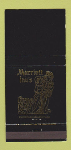 Matchbook Cover Marriott Inn's Twelfth Night Louisville KY Clarksville 30 Strike