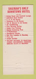 Matchbook Cover - Imperial 400 Motel Saginaw MI 30 Strike