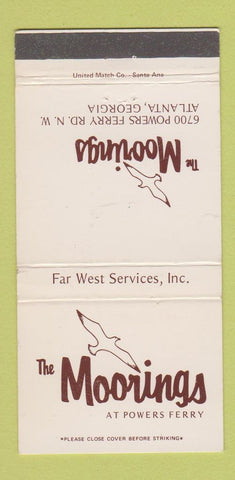 Matchbook Cover - The Moorings Atlanta GA 30 Strike
